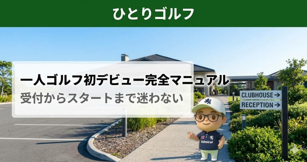 一人ゴルフ初めての当日｜駐車場からクラブハウスへ向かう朝の風景