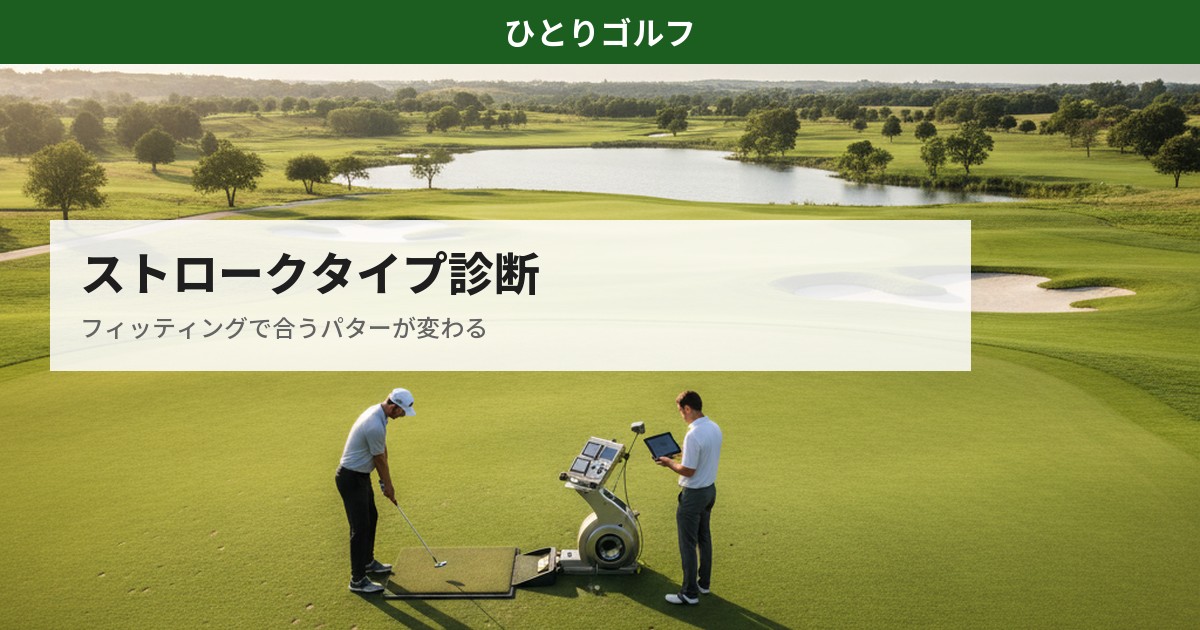パターのストロークタイプ診断｜フィッティング体験の様子