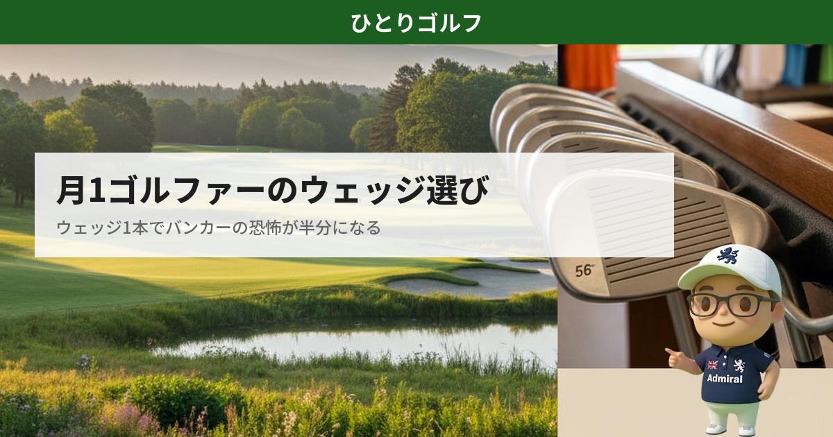 月1ゴルファーのウェッジ選び｜56度サンドウェッジのフェース面