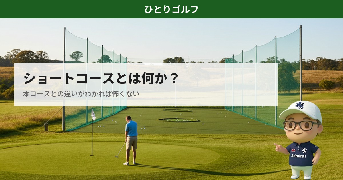 ショートコースとは｜初心者でも安心の小さなグリーンとピンが見えるコース風景