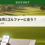 ゴルフサブスクは月1ゴルファーに向いているか検証
